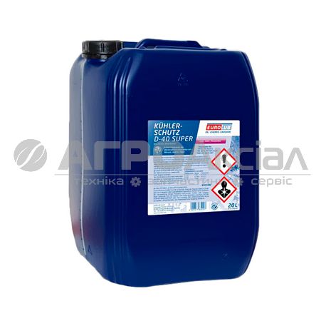 834020 Концентрат антифризу фіолетовий D-40 Super (G12++, -74°C) (20 л) EUROLUB