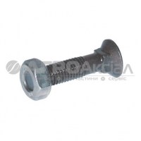 М1260109608+ Болт М12х60 10,9 DIN608 + гайка DIN Parts